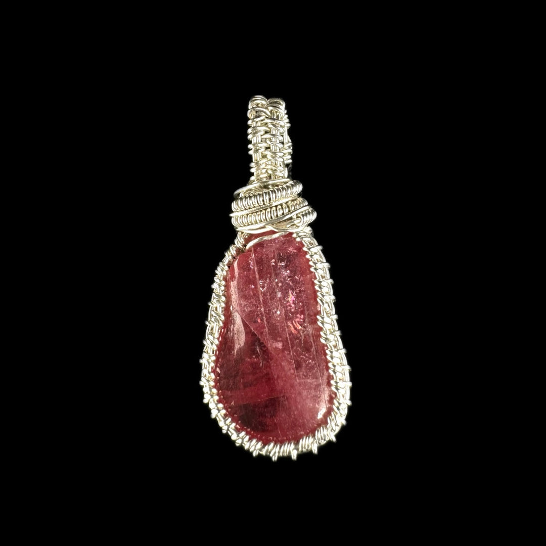 Wire Wrap Rhodochrosit Anhänger