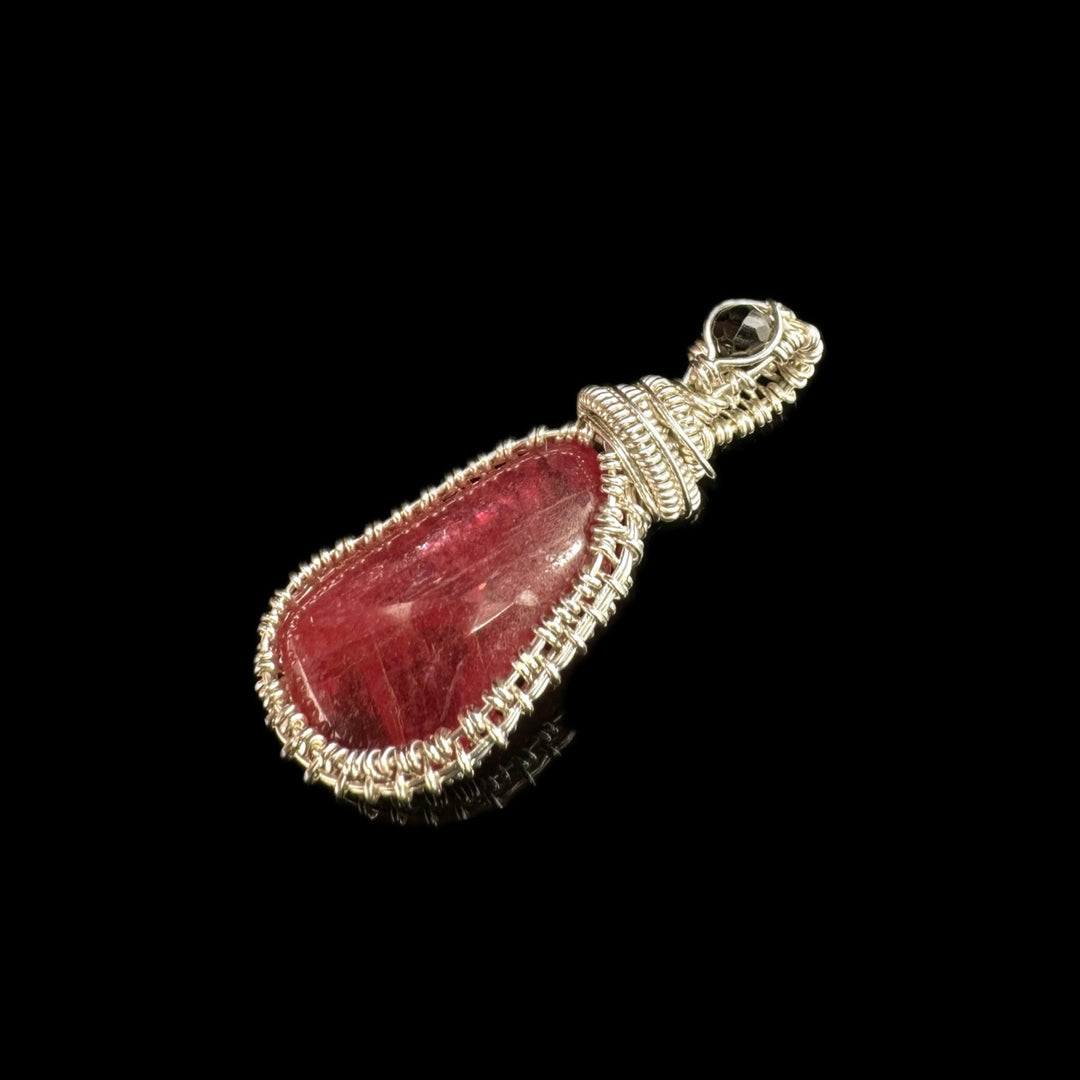 Wire Wrap Rhodochrosit Anhänger