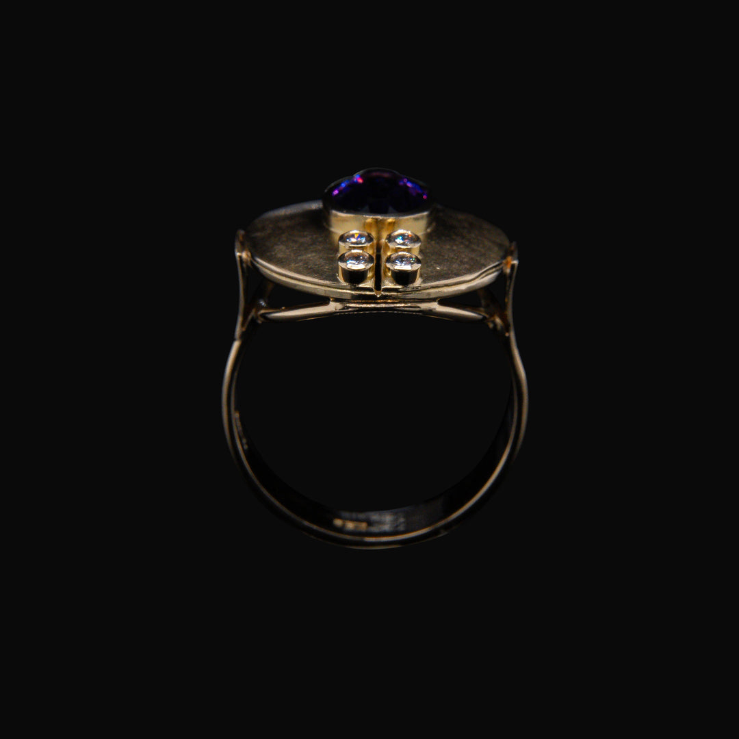 PÚRPURA 750 GOLD RING