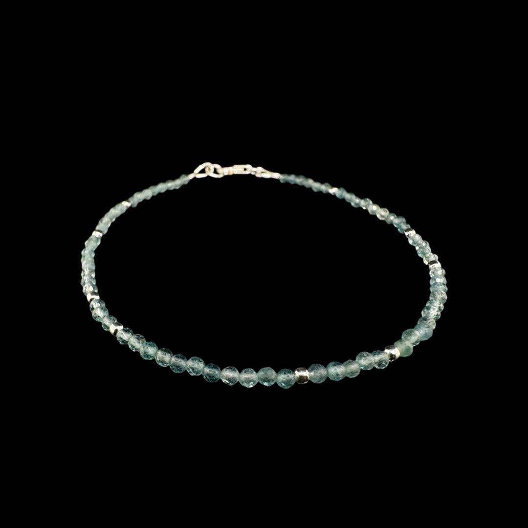 AQUAMARIN ARMBAND SILBER