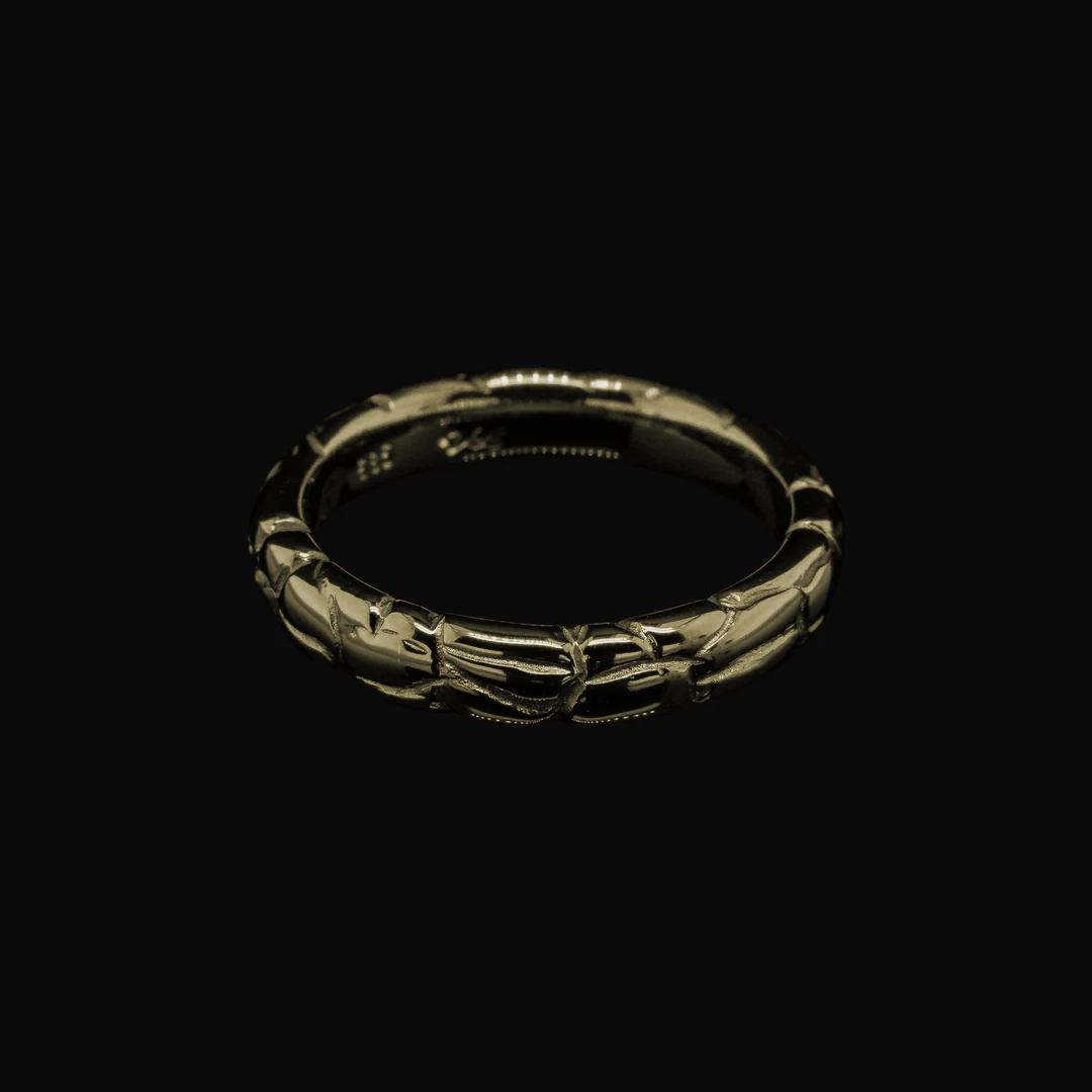 REPTILES MASCULINO GOLD RING