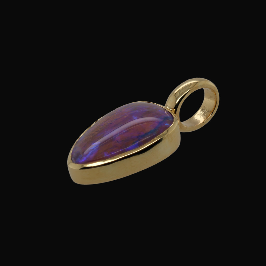 BOULDER-OPAL VIOLETA GOLDANHÄNGER